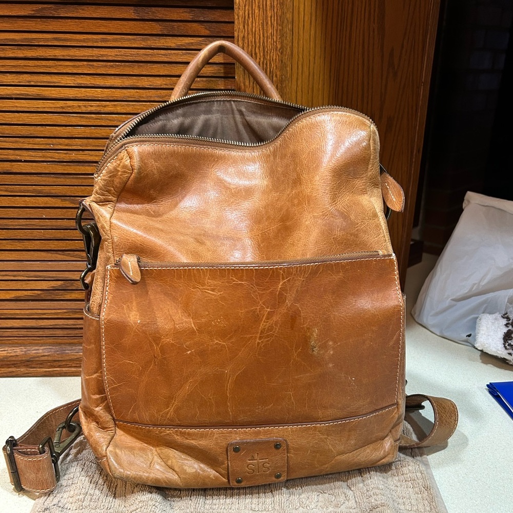 STS Ranchwear Caramel Leather Tote